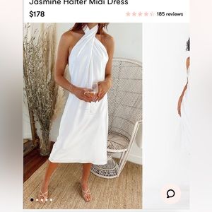 Show me your mumu Jasmine Halter Midi dress